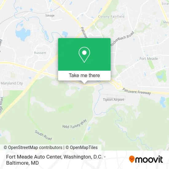 Fort Meade Auto Center map