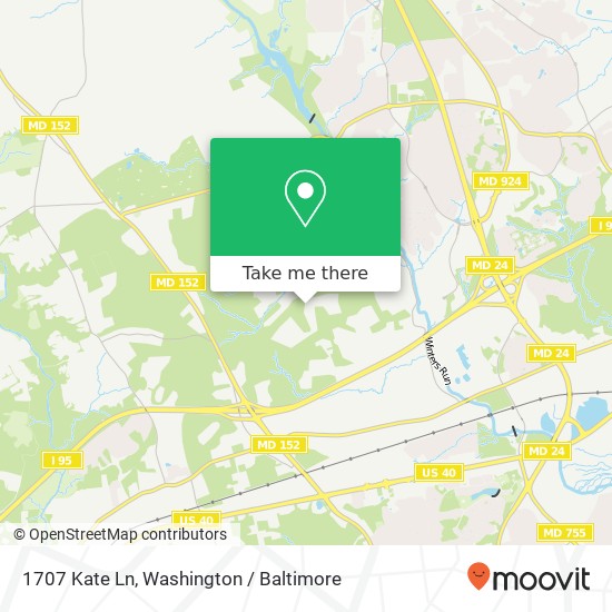 Mapa de 1707 Kate Ln, Joppa, MD 21085