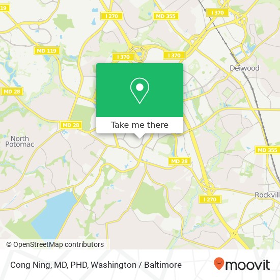 Mapa de Cong Ning, MD, PHD, 9715 Medical Center Dr