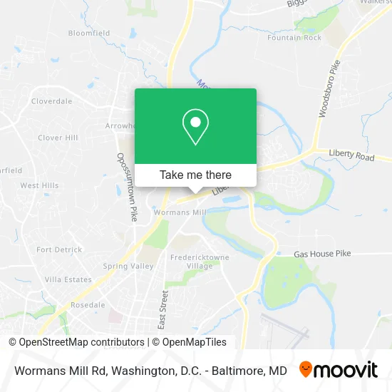 Mapa de Wormans Mill Rd
