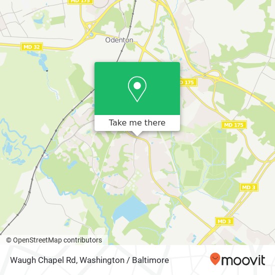 Mapa de Waugh Chapel Rd, Odenton, MD 21113