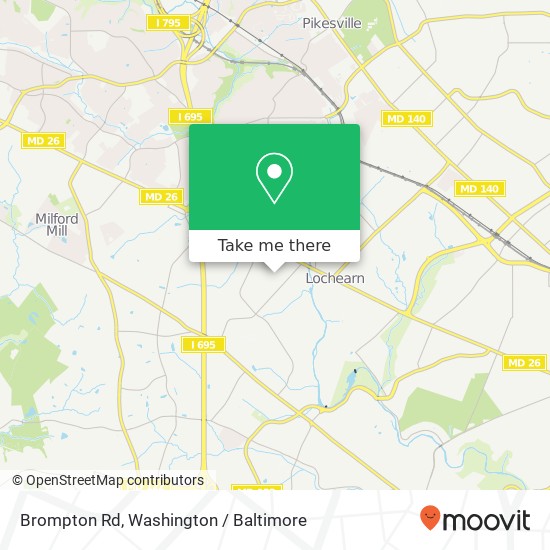 Brompton Rd, Gwynn Oak (BALTIMORE), MD 21207 map