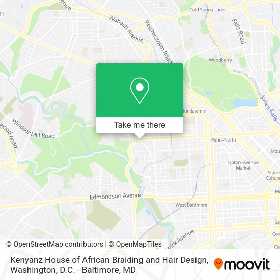 Kenyanz House of African Braiding and Hair Design map