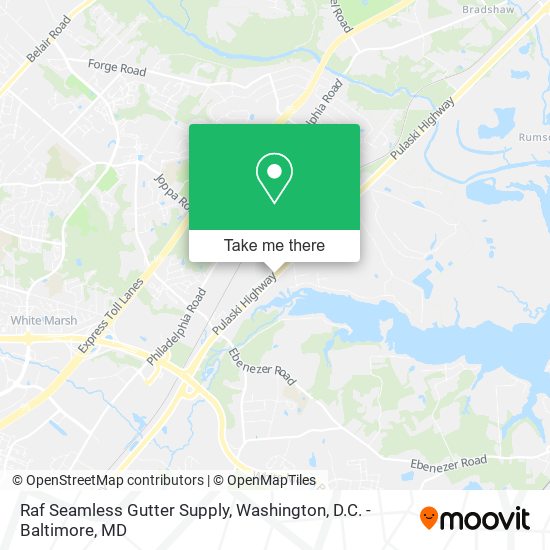 Raf Seamless Gutter Supply map