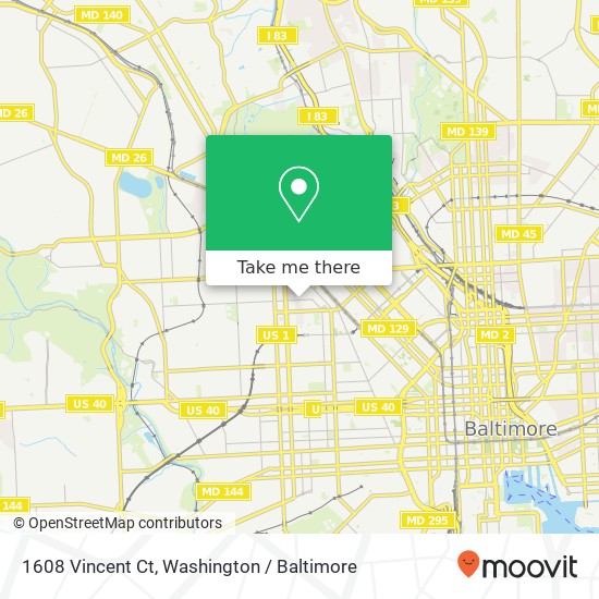 1608 Vincent Ct, Baltimore, MD 21217 map