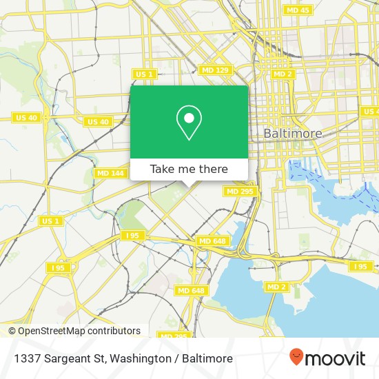 1337 Sargeant St, Baltimore, MD 21223 map