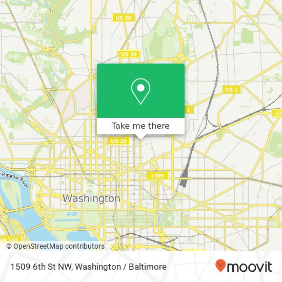 1509 6th St NW, Washington, DC 20001 map