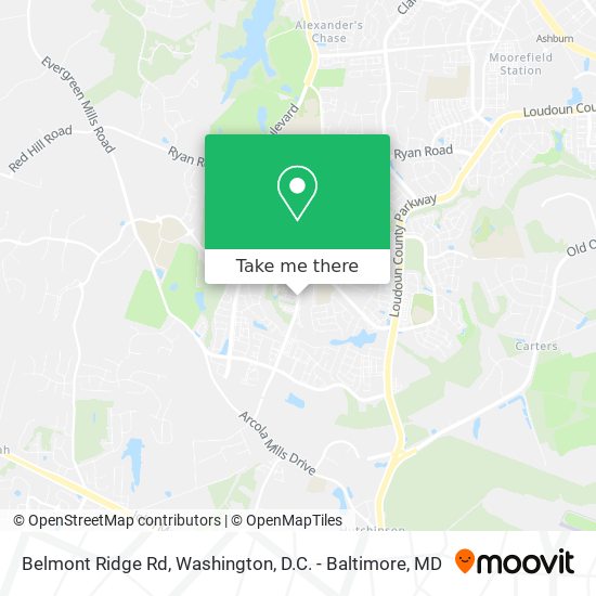 Mapa de Belmont Ridge Rd