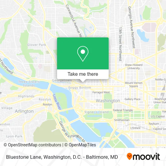 Mapa de Bluestone Lane