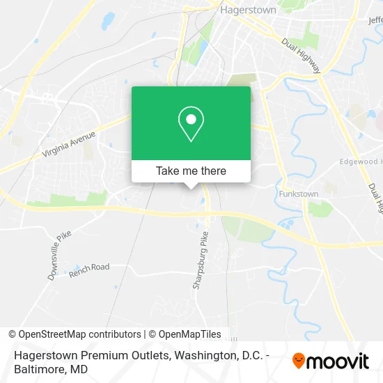Hagerstown Premium Outlets map