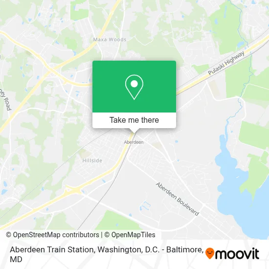 Aberdeen Train Station map