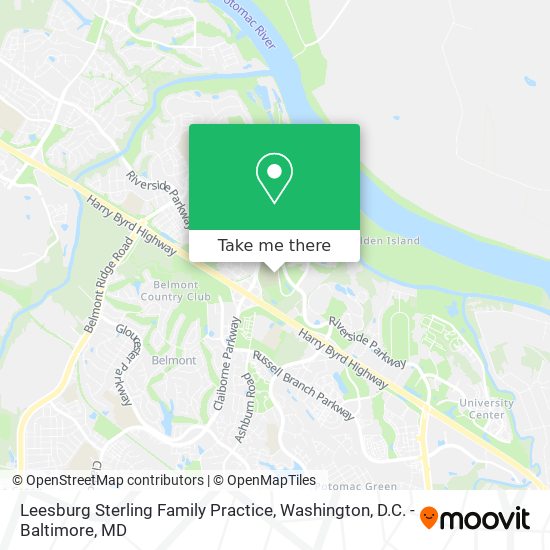 Leesburg Sterling Family Practice map
