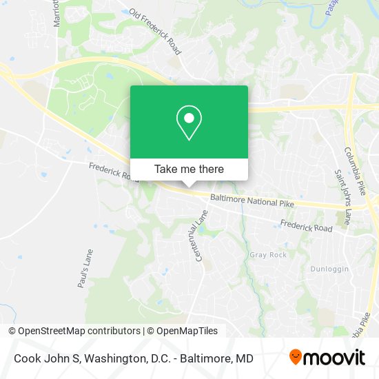 Cook John S map