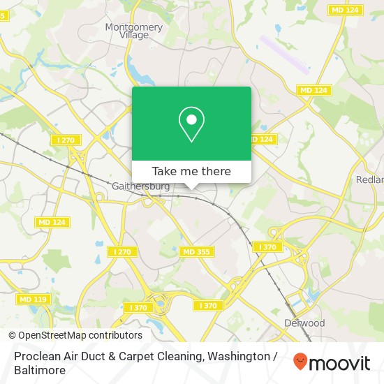 Mapa de Proclean Air Duct & Carpet Cleaning, 416 E Diamond Ave