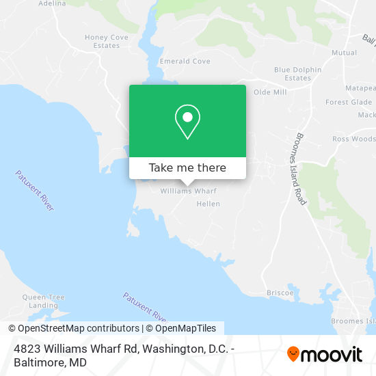 Mapa de 4823 Williams Wharf Rd