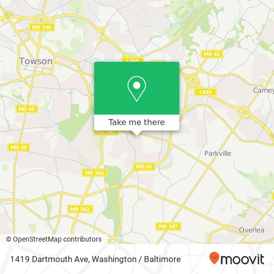 1419 Dartmouth Ave, Parkville, MD 21234 map