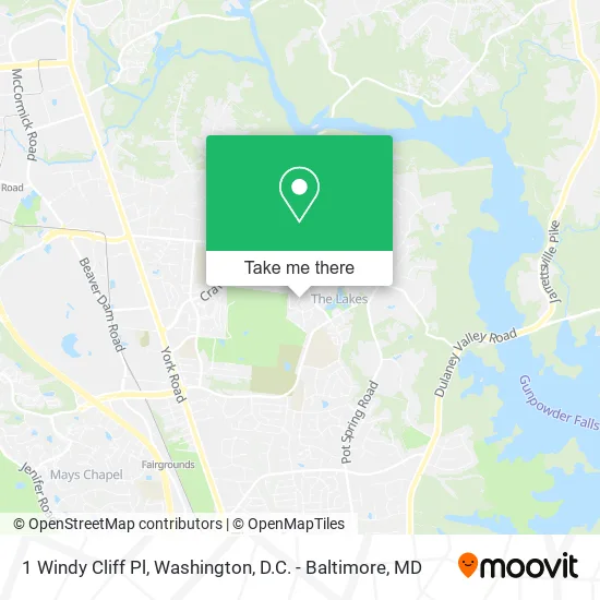 1 Windy Cliff Pl map