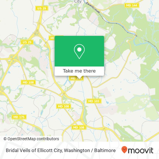 Mapa de Bridal Veils of Ellicott City, 5103 Golden Leaf Ct