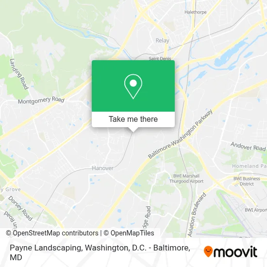 Payne Landscaping map