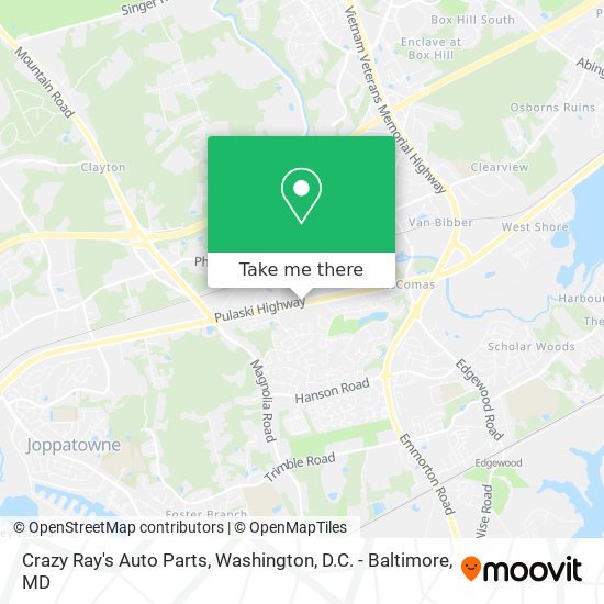 Crazy Ray's Auto Parts map