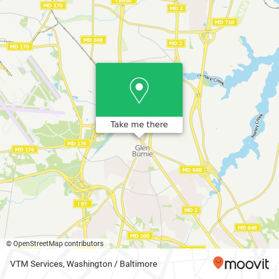 Mapa de VTM Services, 7452 Baltimore Annapolis Blvd