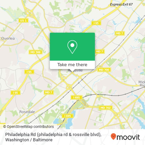 Philadelphia Rd (philadelphia rd & rossville blvd), Rosedale, MD 21237 map