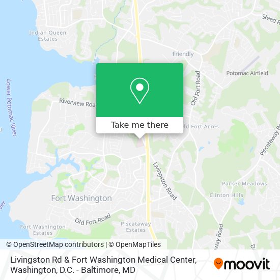 Livingston Rd & Fort Washington Medical Center map
