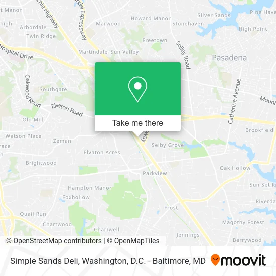 Simple Sands Deli map