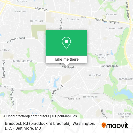 Mapa de Braddock Rd (braddock rd bradfield)