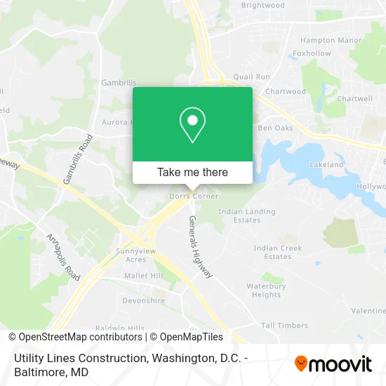 Utility Lines Construction map