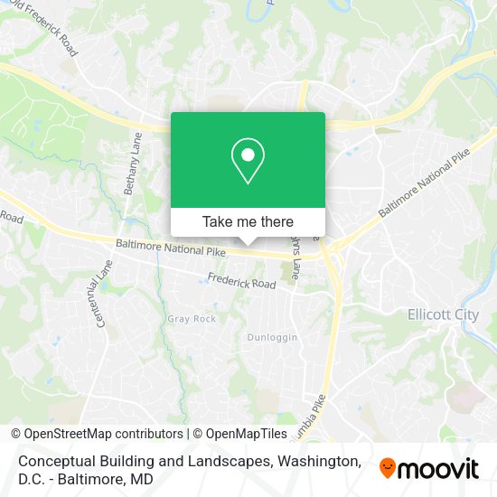 Conceptual Building and Landscapes map