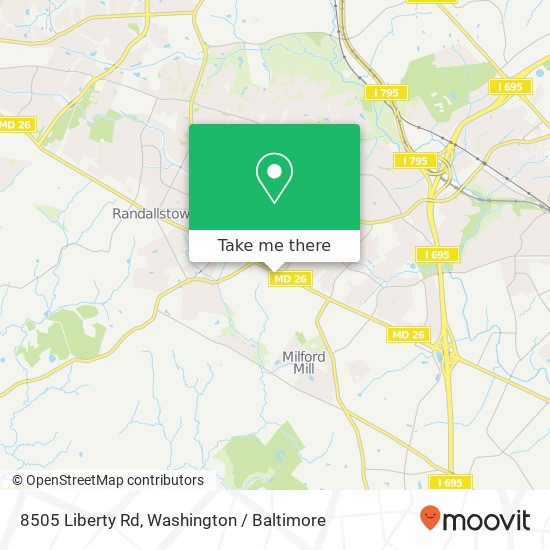 8505 Liberty Rd, Randallstown, MD 21133 map