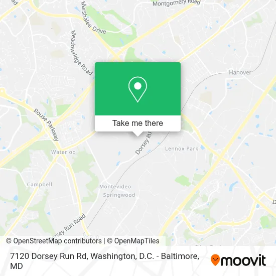 7120 Dorsey Run Rd map