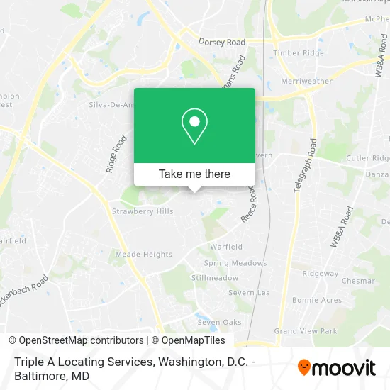 Triple A Locating Services map