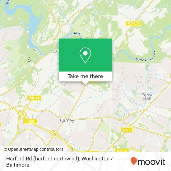 Mapa de Harford Rd (harford northwind), Parkville, MD 21234