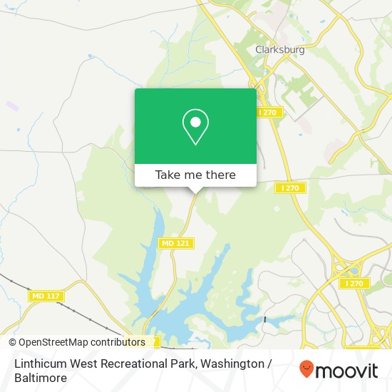 Linthicum West Recreational Park, Clarksburg Rd map