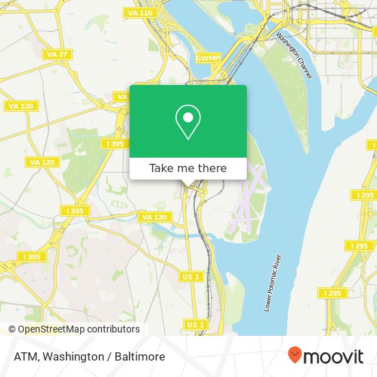 ATM, 2611 Jefferson Davis Hwy map