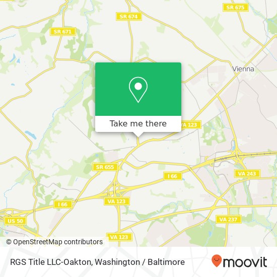 Mapa de RGS Title LLC-Oakton, 2911 Hunter Mill Rd