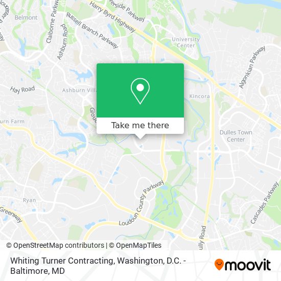 Whiting Turner Contracting map