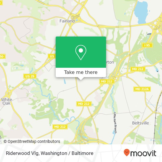 Mapa de Riderwood Vlg, Silver Spring (CLOVERLY), MD 20904