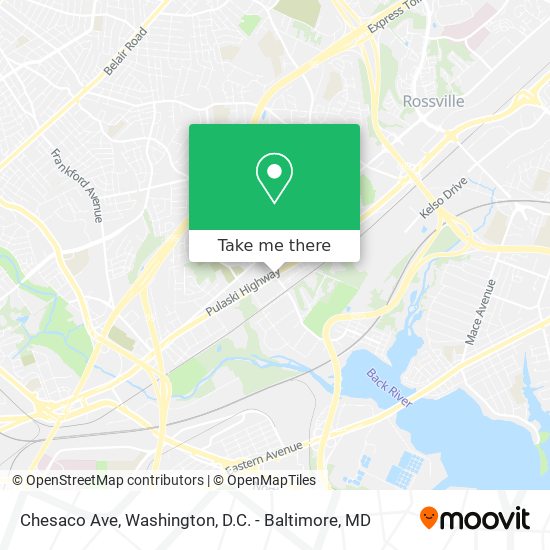 Chesaco Ave map