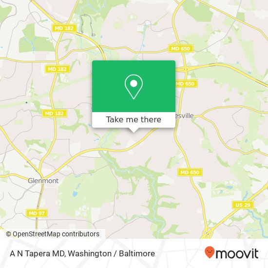 Mapa de A N Tapera MD, 424 Kimblewick Dr