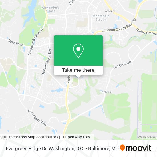 Evergreen Ridge Dr map