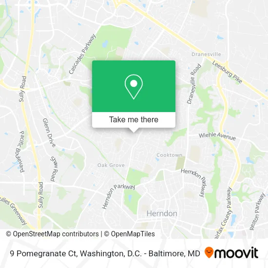 Mapa de 9 Pomegranate Ct