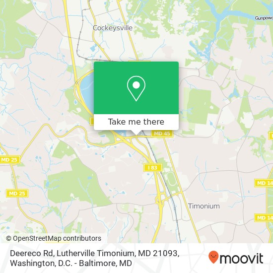 Deereco Rd, Lutherville Timonium, MD 21093 map