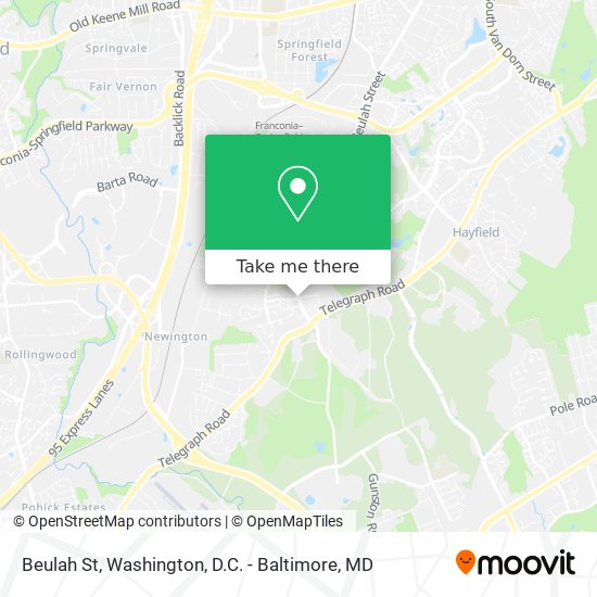 Mapa de Beulah St