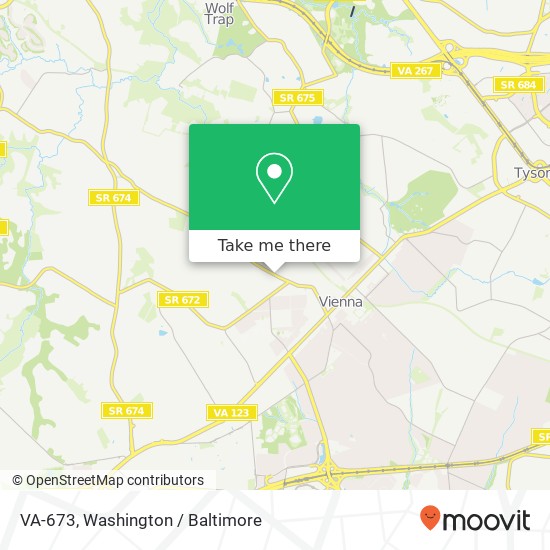 VA-673, Vienna, VA 22180 map