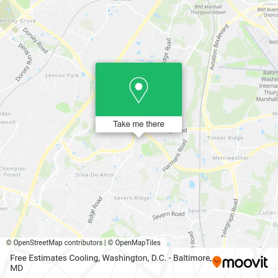 Free Estimates Cooling map