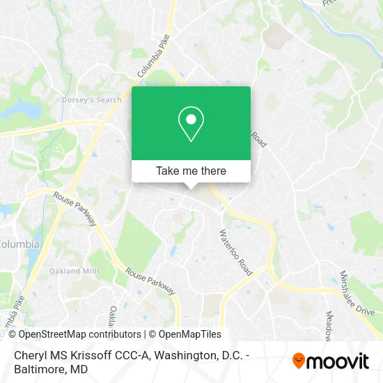 Mapa de Cheryl MS Krissoff CCC-A