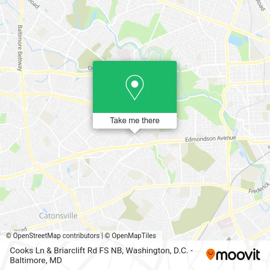 Cooks Ln & Briarclift Rd FS NB map